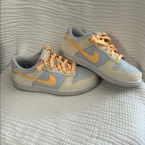 Nike Light Gray and Orange Athletic Shoes